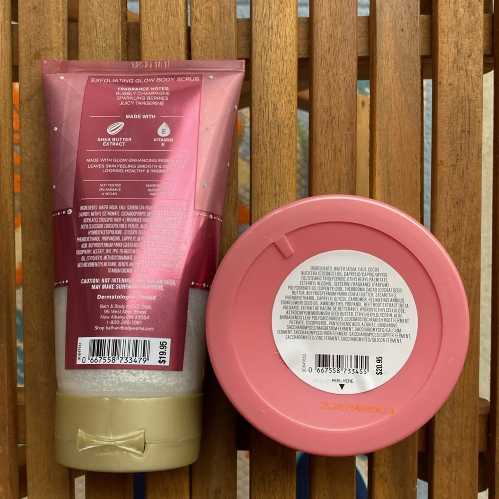 Bath & Body Works Champagne Toast Body Scrub & Body Butter